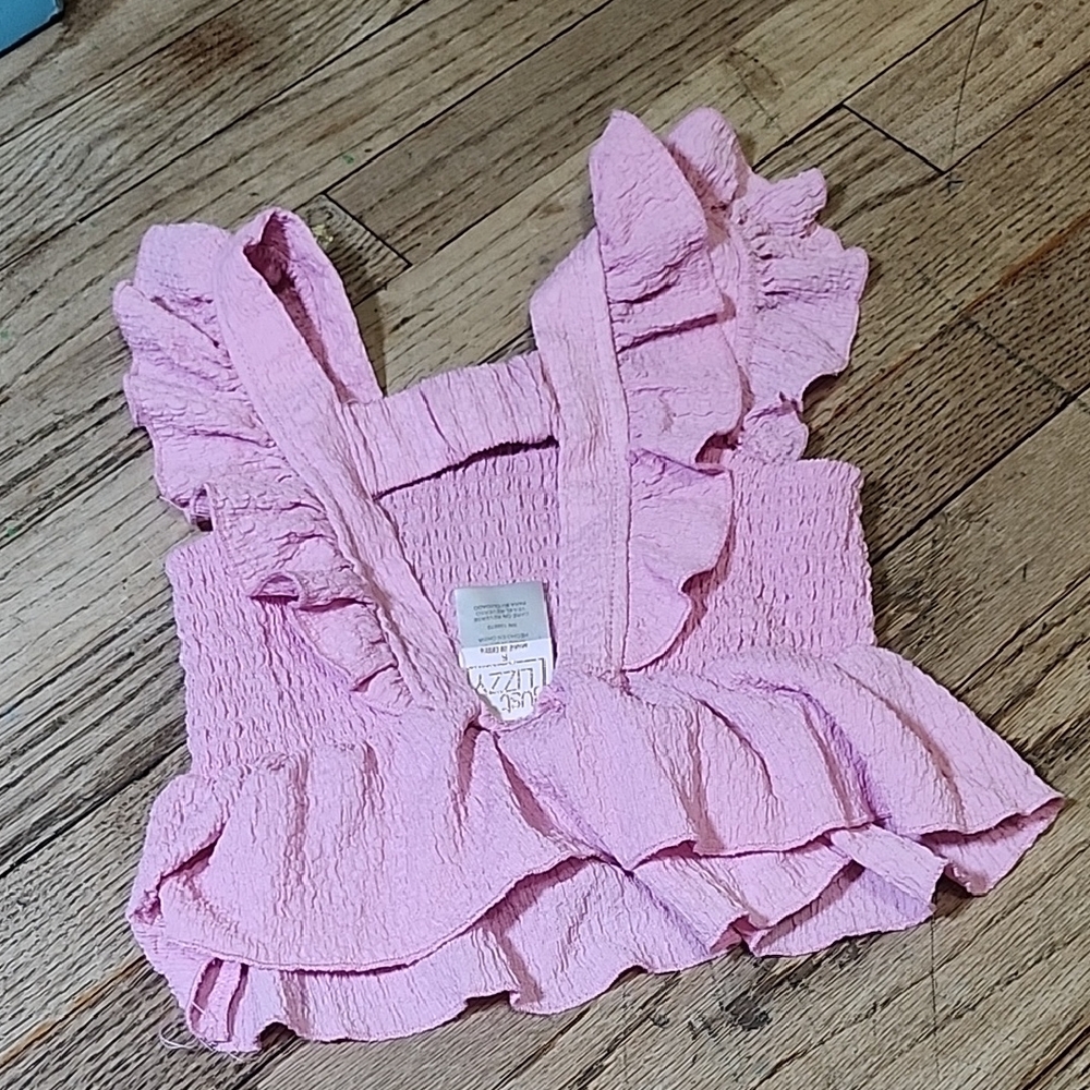 Adorable Pink Ruffle Kids Matching Set - Picture 6 of 8